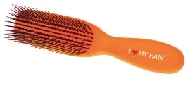 Щетка I LOVE MY HAIR "Spider Soft" 1501 оранжевая матовая размер M