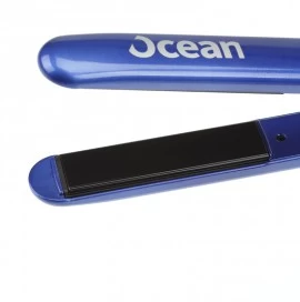 Щипцы для волос DEWAL Ocean синие, 25х90мм, с терморег., керамико-турмалиновое покрытие 
