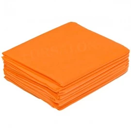 Простыни Стандарт из спанбонда в штучной укладке, 200х70 см, Оранжевый, 20 шт/упк "Чистовье"