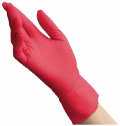Перчатки нитриловые MediOk р-р L  цвет красный 50 пар