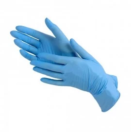Перчатки нитриловые Mediok р-р S, цвет голубой 50 пар 
