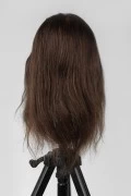 Голова учебная, (100% натуральные волосы), шатенка 35-40 см. PP18-SL16Z-3B