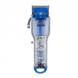 Машинка для стрижки DEWAL PRO NEON BLUE, аккум\сет, 6000 об\мин, нож 45 мм, 0,8 - 2,0 мм, 6 нас 03-0