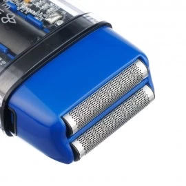 Шейвер для проработки контуров/бороды DEWAL PRO BARBER STYLE NEON BLUE ,аккум, 7000об\мин,2 бр.гол 0 Шейвер для проработки контуров/бороды DEWAL PRO BARBER STYLE NEON BLUE ,аккум, 7000об\мин,2 бр.гол 0