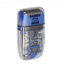 Шейвер для проработки контуров/бороды DEWAL PRO BARBER STYLE NEON BLUE ,аккум, 7000об\мин,2 бр.гол 0 Шейвер для проработки контуров/бороды DEWAL PRO BARBER STYLE NEON BLUE ,аккум, 7000об\мин,2 бр.гол 0
