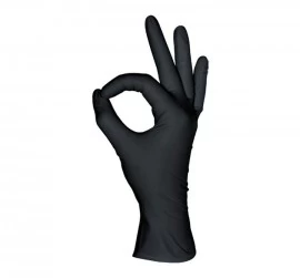 Перчатки нитриловые MediOk р-р L, цвет черные 50 пар