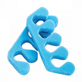 Разделители для пальцев из пенополиэтилена, 8 мм, Голубой, 20 пар/упк "Чистовье"