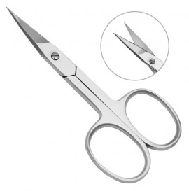 Ножницы для ногтей, блестящие. изогнутые 9,5 см Metaleks