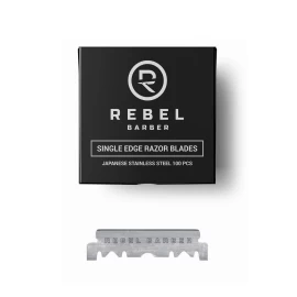 Сменные лезвия для опасных бритв REBEL BARBER Single Blade 100 шт RB003