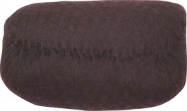 Валик для прически DEWAL, искусственный .волос + сетка, темно-коричневый 18х11см HO-PC Dark brown