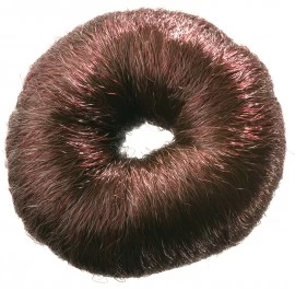 Валик для прически DEWAL, искусственный волос, коричневый d8 см HO-5115 Brown