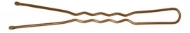 Шпильки DEWAL коричневые, волна 70 мм, 60 шт/уп, на блистере SLT70V-3/60