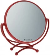 Зеркало DEWAL , в красной оправе, пластик/металл, 18,5 х 19 см MR-320red