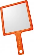 Зеркало заднего вида DEWAL пластик оранжевое с ручкой, 21,5х23,5см MR-051