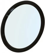 Зеркало заднего вида DEWAL, пластик, черное, с ручкой 23см MR-9M45 