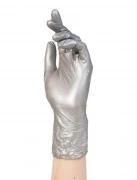 Перчатки нитриловые Adele размер S серебристые перламутровые 50пар
