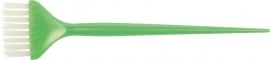 Кисть для окрашивания DEWAL зеленая, с белой прямой  щетиной, узкая 45мм JPP048-1 green