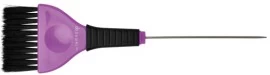 Кисть для окрашивания DEWAL, со спицей ,черная с фиолетовым, с черной прямой щетиной, широкая 50 м