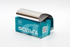 Фольга 18 мкм в коробке, 12 см х 100 м, серебро, 1 шт/упк "Чистовье"